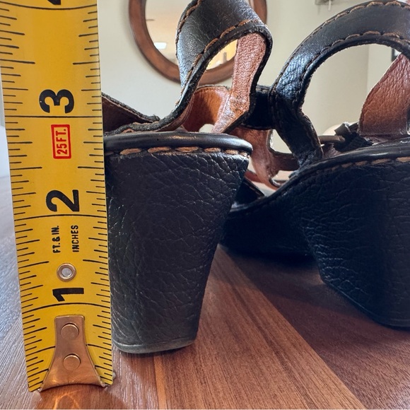 Women’s Black Leather Sandals - Picture 5 of 5